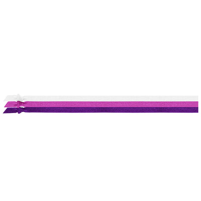 Purple Ombre Skinny Elastic Headbands 3-Pack
