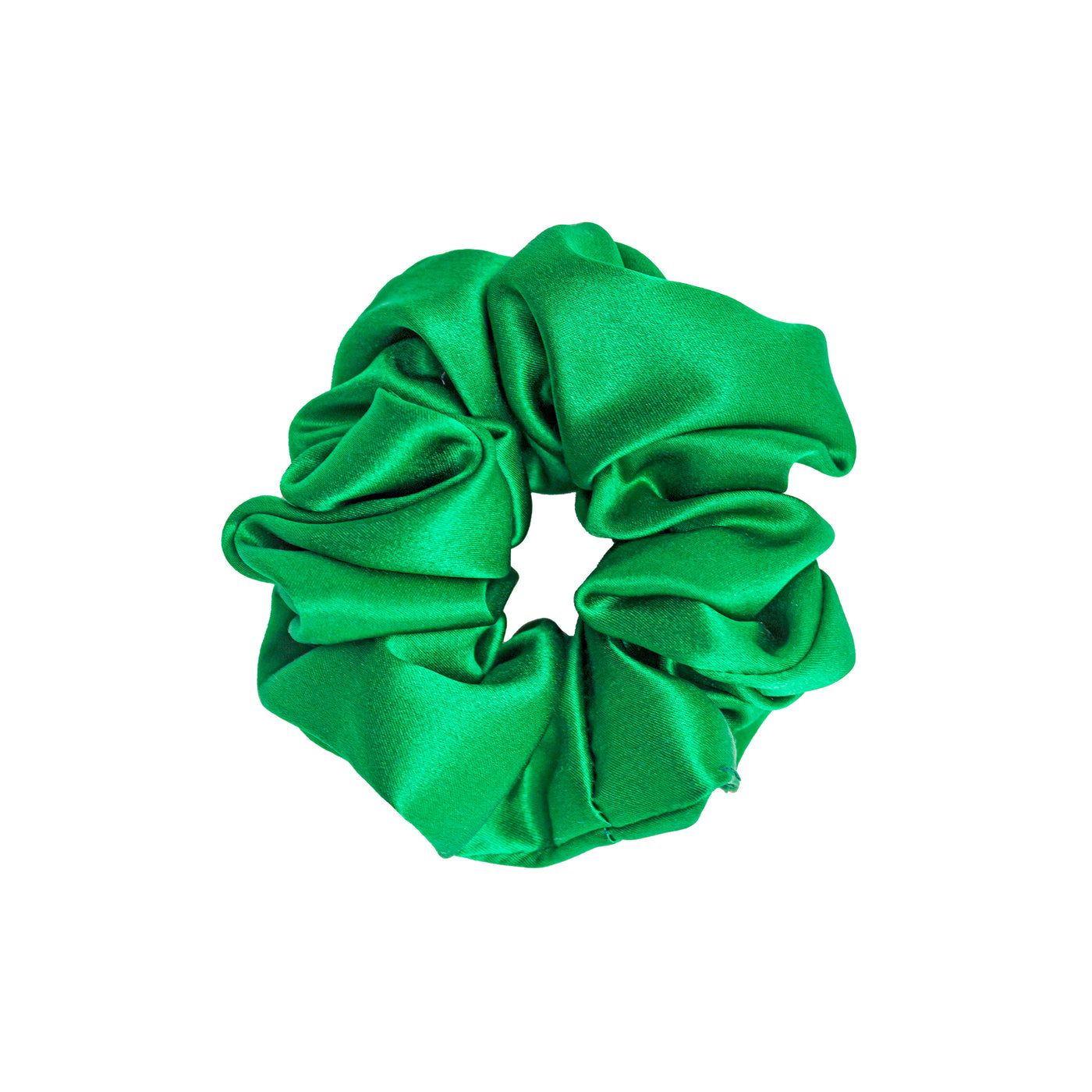 Sweet Dreams Silk Scrunchie in Emerald