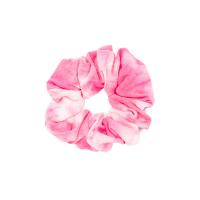 Tie Dye Scrunchie in Raspberry