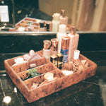 Vanity Tray in Espresso with claw clips and hair accessories