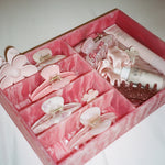 Vanity Tray in Pink Smoke with hair clips and accessories