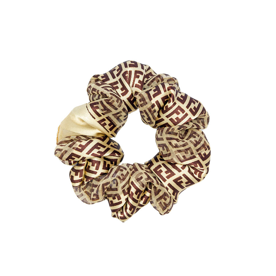 Vintage Fendi Scrunchie in Brown
